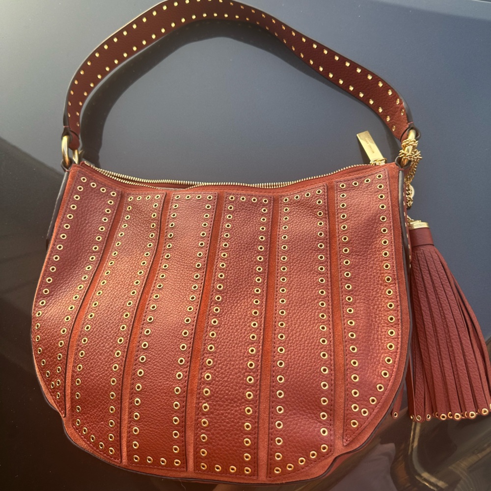 Michael Kors Brooklyn Grommet Brick Hobo